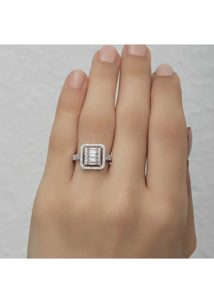 Gümüş Baget Kesim Kadın Yüzük fırsatları