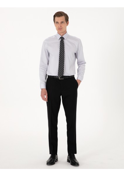 Erkek Gri Slim Fit Uzun Kollu Basic Gömlek 50305127-VR024 indirimleri