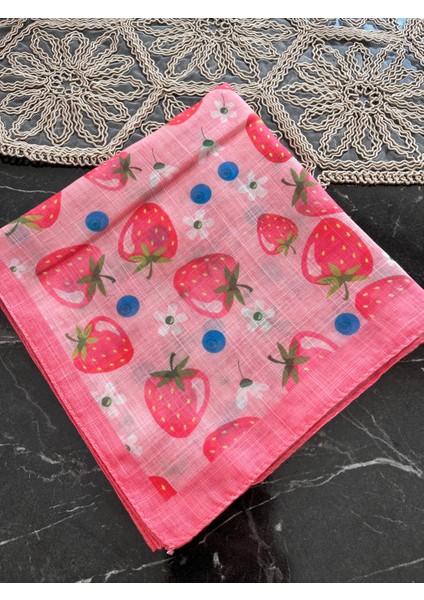 %100 Pamuk Çocuk Başörtüsü ( 80CM * 80CM )
