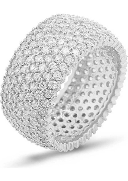 Gümüş 7 Sıra Tamtur Bayan Alyans Yüzük