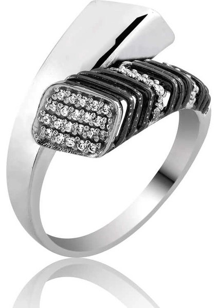 ​gümüş Zirkon Taşlı Bayan Yüzük