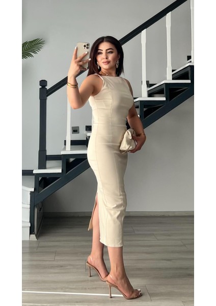 Taş Vücuda Oturan Midi Elbise fırsatları