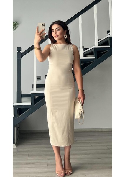 Taş Vücuda Oturan Midi Elbise indirimleri