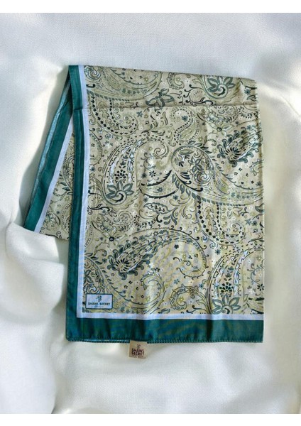 Glamour Pamuklu Etnik Soft Şal 49512 Yeşil
