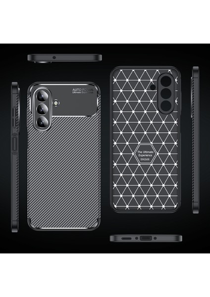 Galaxy A36 Kılıf Kamera Korumalı Karbon Desenli Lux Negro Silikon - Siyah + Cam Ekran Koruyucu indirimleri