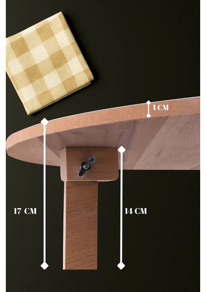 Katlanabilir 60 cm Hamur Açma Sofrası – Doğal Görünümlü Kayın Kaplama Mdf modelleri