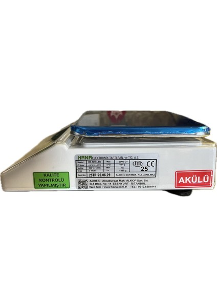 HS-500 LED Hassas Elektronik Çok Amaçlı Terazi (Kuyumcu-Atölye-Gümüş)Bakanlık Onaylı Mühürlenebilir fırsatları