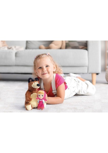 MHA21000 Maşa ve Koca Ayı 20 cm Koca Ayı ve 12 cm Maşa