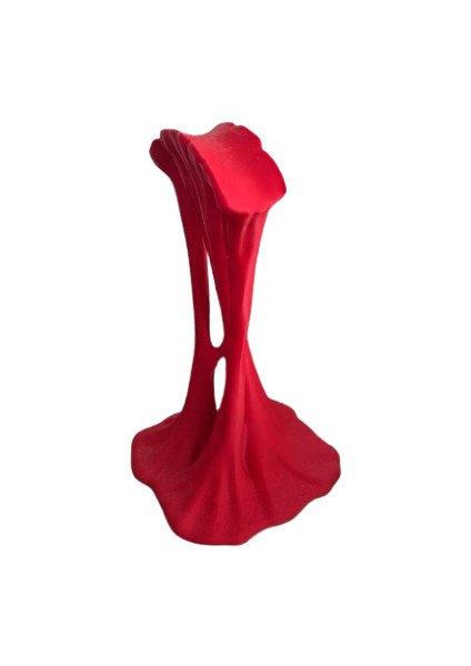 Almila 3D Akışkan Tasarım Kulaklık Standı ve Tutucusu, Tüm Kulaklıklara Uyumlu Masaüstü Düzenleyici, Oyuncu Aksesuarı, Kırmızı