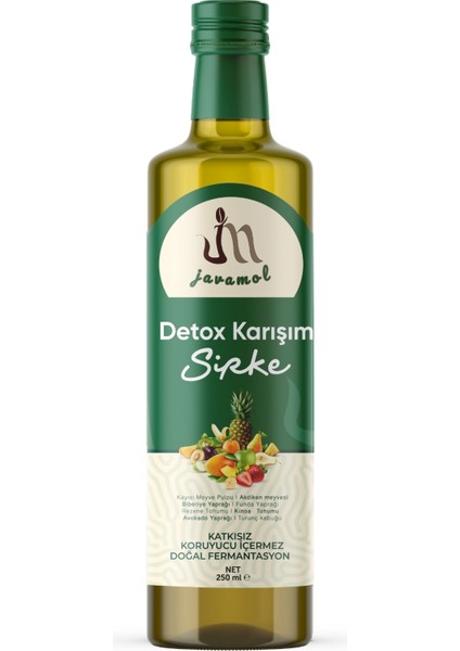 Doğal Bitkisel Karışım Sirke 250 ml x 2 – Fermente, Katkısız ve Doğal Içerikli