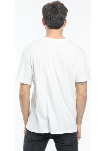 Süperlife Erkek Bisiklet Yaka Slim Fit Air Baskılı Tişort SPR21Y23 modelleri