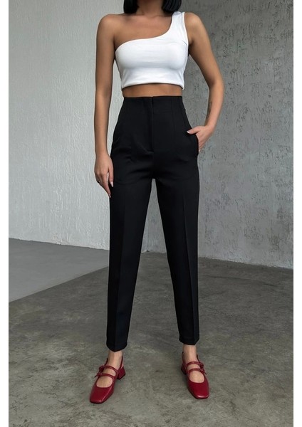 Yüksek Bel Pensli̇ Pantolon modelleri