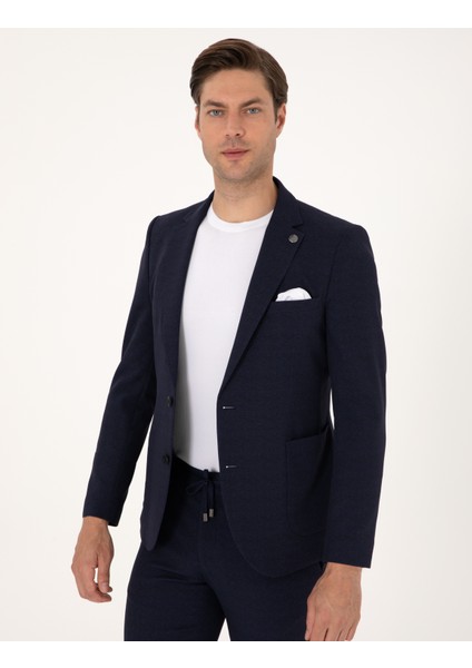Erkek Lacivert Ex. Slim Fit Takım Elbise 50310393-VR033