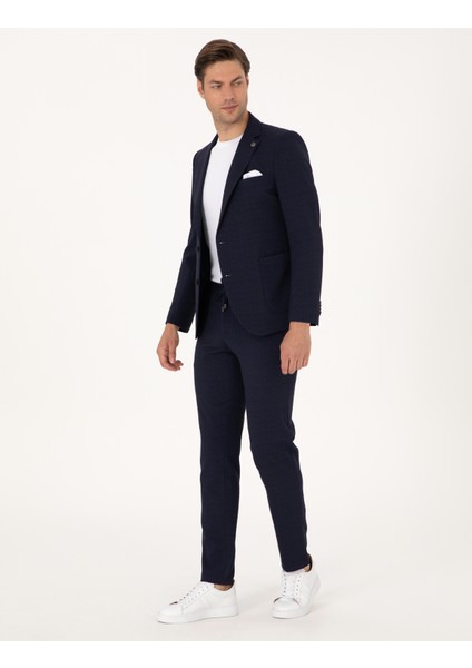 Erkek Lacivert Ex. Slim Fit Takım Elbise 50310393-VR033