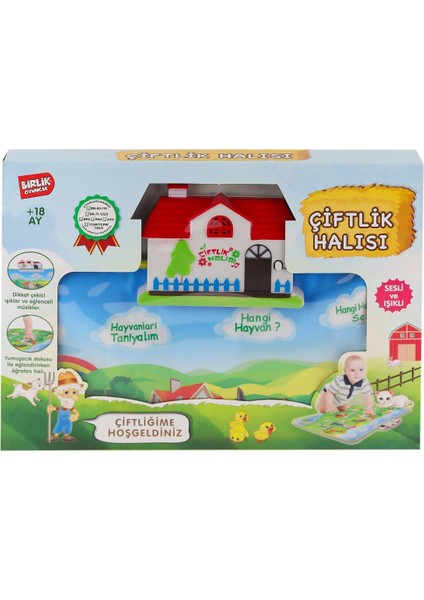 YY-571 A622374TR-U Sesli ve Işıklı Eğitici Çiftlik Halısı -Birliktoys