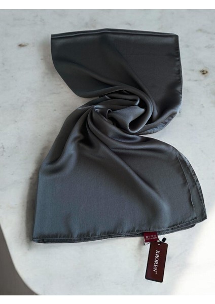 Jan Jan Koyu Gri Düz Renk Şal 7301-1063