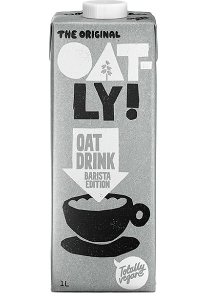 Oatly Barista Edition Yulaf Sütü, Vegan, Glutensiz, Süt Ürünü Içermez, Gdo'suz, 1 Litre