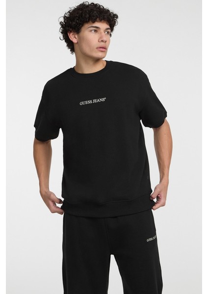 Erkek Gj Cn Logo Emb T-Shirt - Siyah