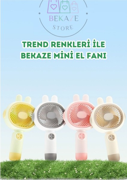 Taşınabilir Mini El Fanı, USB Soğutucu, Şarjlı, Hafif ve Pratik Kullanım