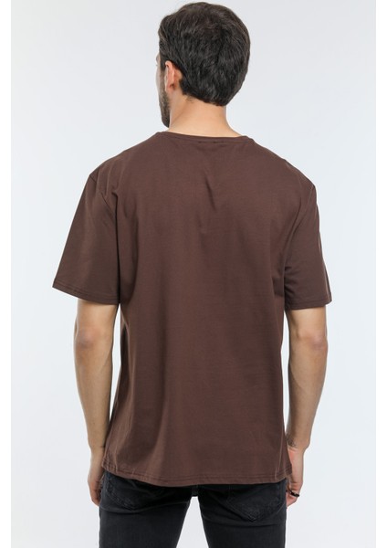 Süperlife Erkek Bisiklet Yaka Slim Fit Air Baskılı Tişort SPR21Y23 modelleri