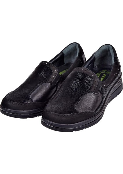 Hakiki Deri Comfort Kadın Ayakkabı For-Faye Siyah fırsatları