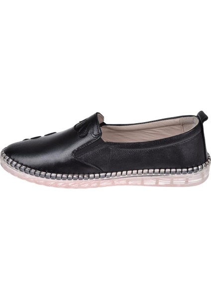 Hakiki Deri Comfort Kadın Ayakkabı BEE-4035 Siyah modelleri