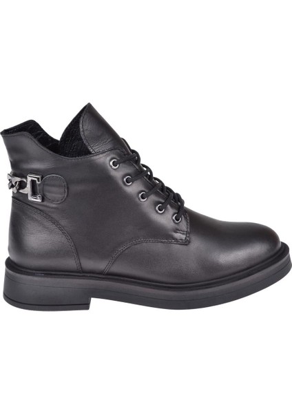 Hakiki Deri Bilek Boyu Kadın Bot BEE-814 Siyah fiyatları