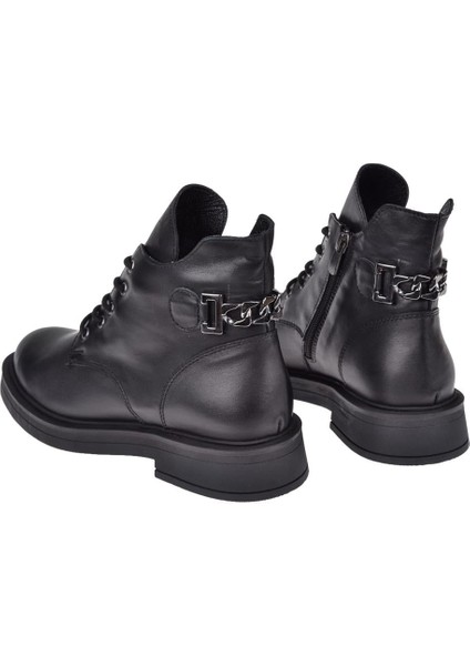 Hakiki Deri Bilek Boyu Kadın Bot BEE-814 Siyah indirimleri
