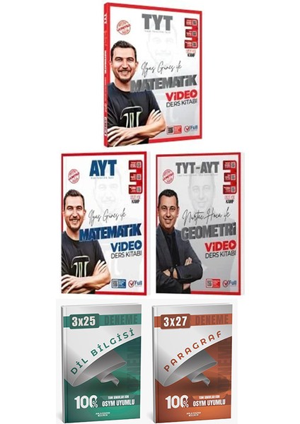 Full Matematik + Anla Kazan 2026 Tyt Ayt Geometri Matematik + Anla Kazan Deneme 5 Li Set fiyatları