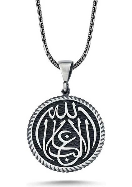 Gümüş La Galiba Illallah Yazılı Gümüş Kolye fiyatları