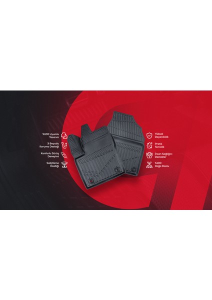 Seat Leon 2012-2020 Arası Myk 3D Premium Havuzlu Oto Paspas Araca Özel fiyatları