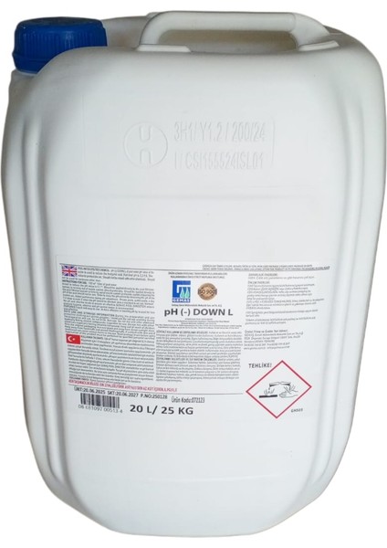 Ph (-) Down L – Sıvı Ph Düşürücü 25 kg fiyatları
