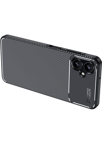 Galaxy A06 Kılıf Kamera Korumalı Karbon Desenli Lux Negro Silikon - Siyah + Cam Ekran Koruyucu indirimleri