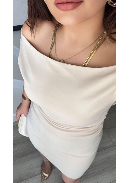 Taş Büzgülü Mini Elbise modelleri