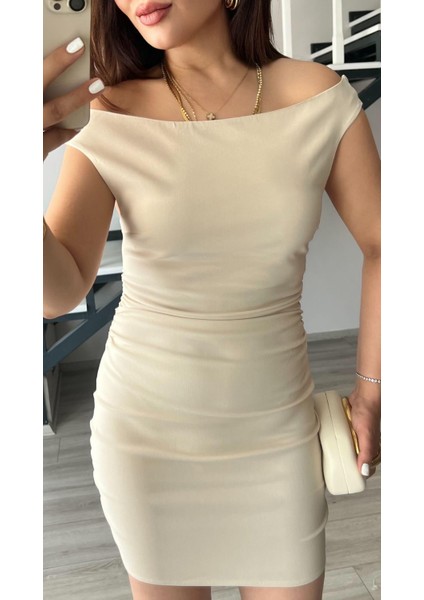 Taş Büzgülü Mini Elbise indirimleri