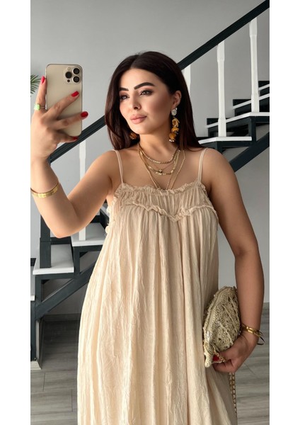 Taş Ayarlanabilir Ip Askılı Astarlı Elbise modelleri