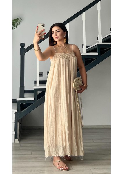 Taş Ayarlanabilir Ip Askılı Astarlı Elbise fırsatları