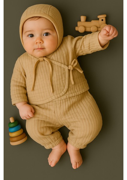 Bej Müslin Bonnet Şapka modelleri