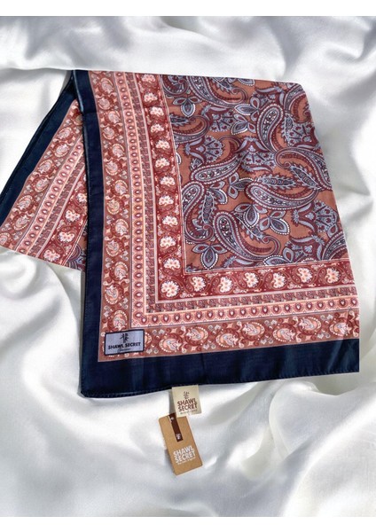 Glamour Pamuklu Etnik Soft Şal 49510 Kahverengi