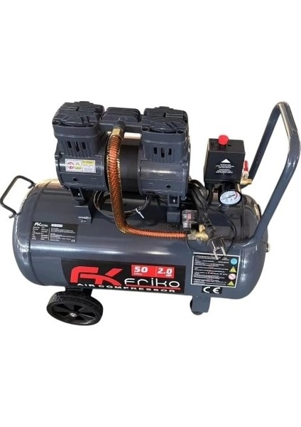 Fk Frıko 50 Litre 2 Hp Yüksek Verimli Yağsız Hava Kompresörü