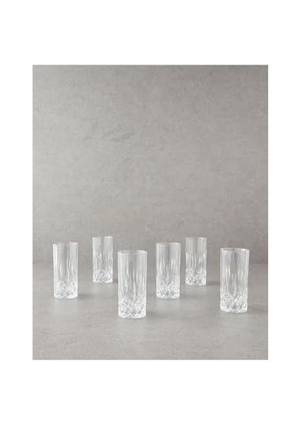 Home Leonora Kristalin 6&apos;lı Bardak 360 ml Şeffaf