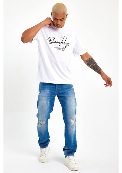 Süperlife Erkek Bisiklet Yaka Standart &regular Fit Tişort SPR22TS110 modelleri