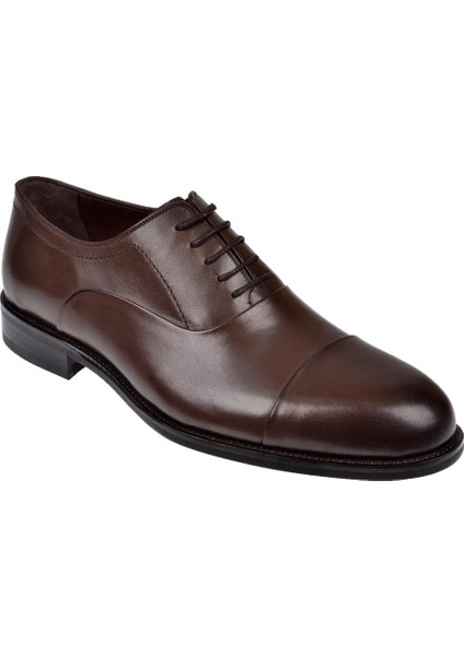 Hakiki Deri Klasik Erkek Ayakkabı PLM-075 Kahve