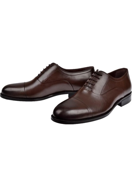 Hakiki Deri Klasik Erkek Ayakkabı PLM-075 Kahve fırsatları