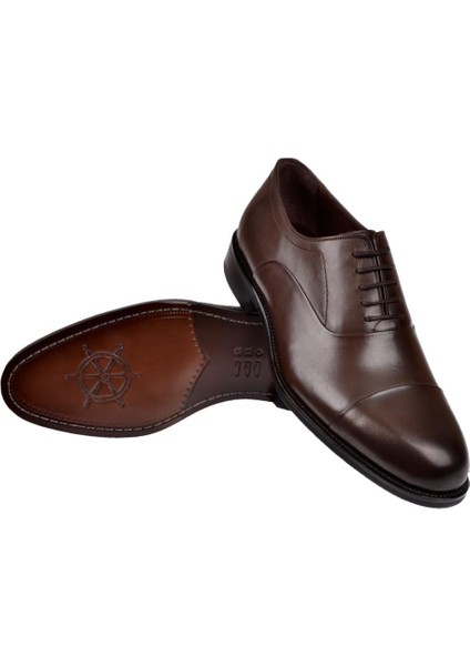 Hakiki Deri Klasik Erkek Ayakkabı PLM-075 Kahve indirimleri