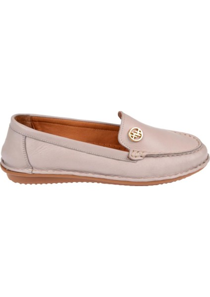 %100 Deri Comfort Kadın Babet BEE-228 Silver fiyatları