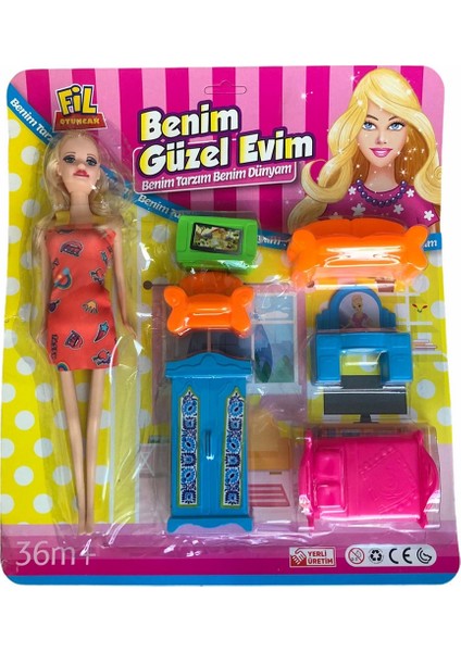 Benim Güzel Evim Bebek ve Mobilyalı Ev Seti 7 Parça fırsatları