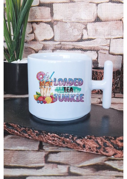 Warning We Bought The Drınk Package Baskılı T Kulplu Latte Fincanı Kupa Bardak