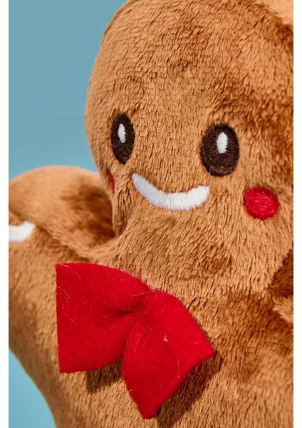 Kurabiye Adam Peluş Yastık, Uyku Arkadaşı Peluş, Yılbaşı Tay Tüyü Kumaş Kurabiye Adam 20 cm fırsatları