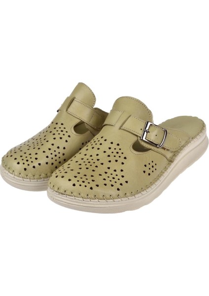 Hakiki Deri Burnu Kapalı Kadın Terlik PLM-141 Scorpion fırsatları